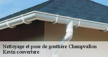 L'usage d'un tuyau pour le nettoyage des gouttières à Champvallon